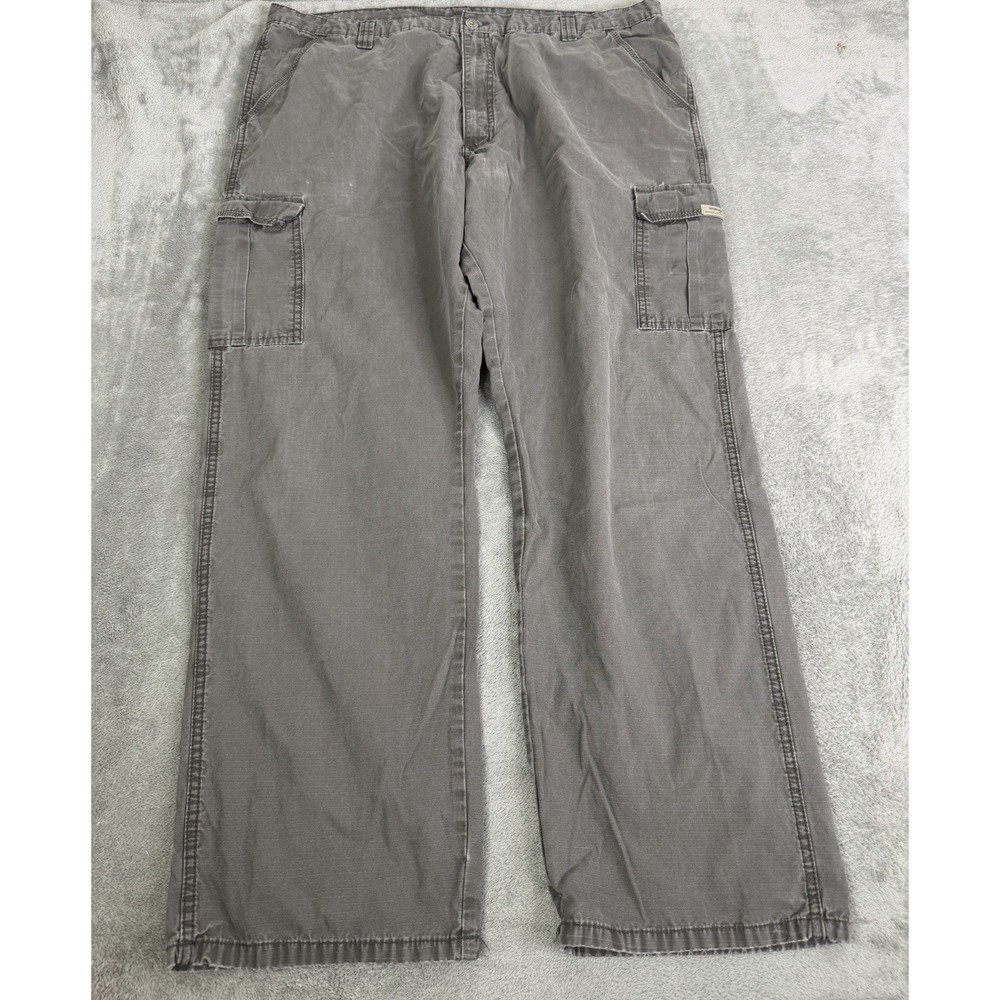 Wrangler Relaxed Fit Cargo Pants Men's Size 42X32 Gray